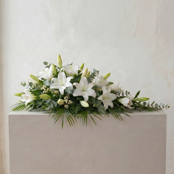 Casket Flowers | Oriental Lily Spray