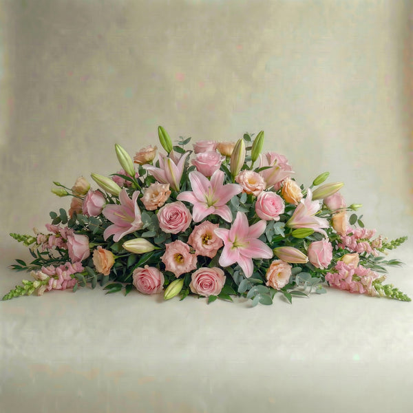Classic Casket Flowers | Blush Tribute