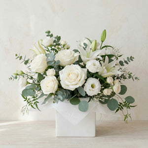 Classic Sympathy Box Arrangement | Signature Neutrals